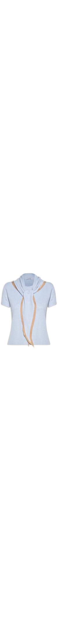 Blusa Feminina Com Detalhe De Amarração - Azul