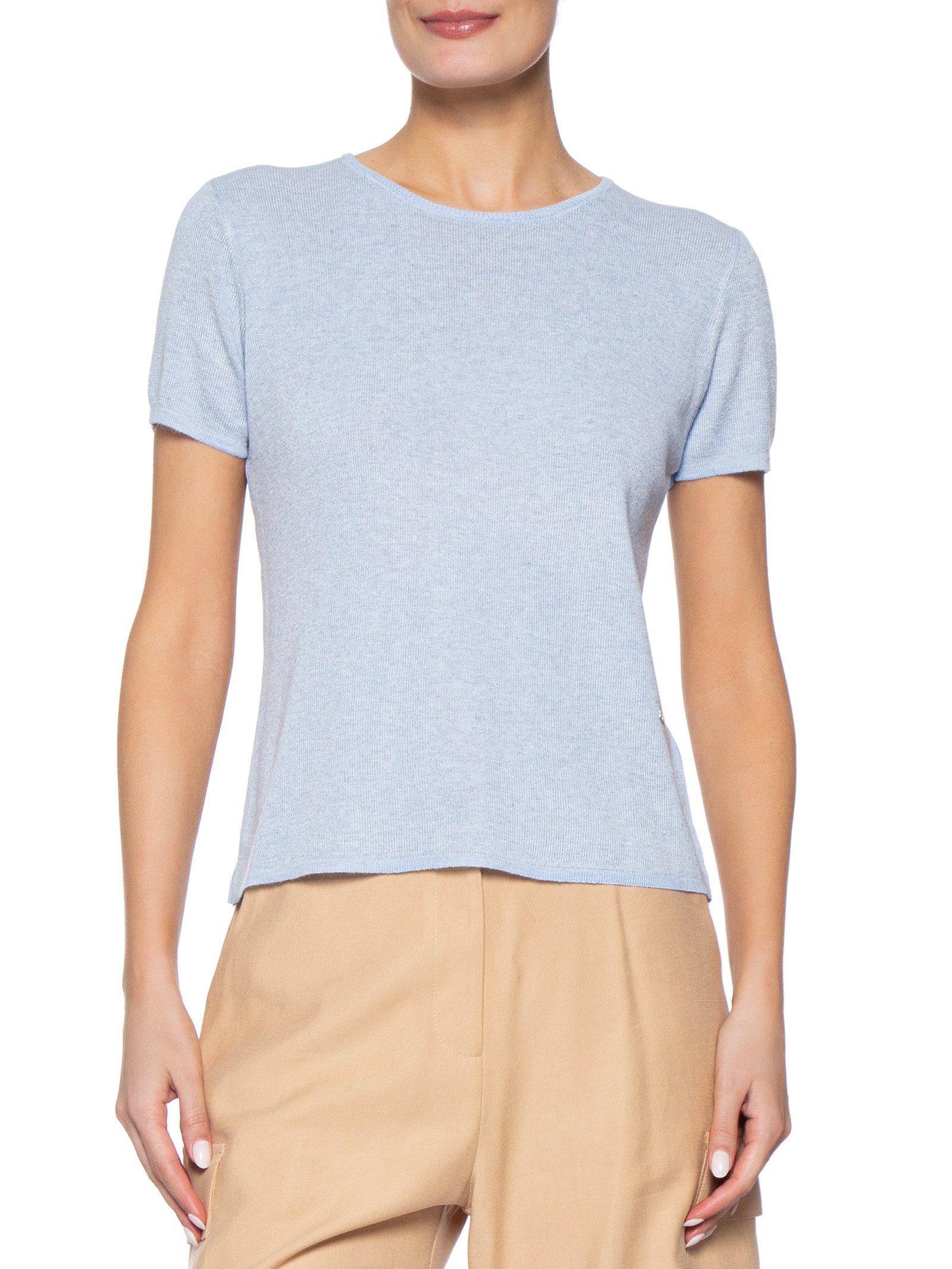 Blusa Feminina Com Detalhe De Amarração Azul '2Essential