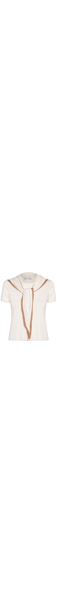 Blusa Feminina Com Detalhe De Amarração - Off White