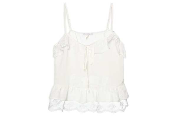 Blusa Feminina com Detalhes em Renda - Off White