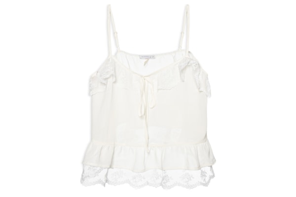 Blusa Feminina com Detalhes em Renda - Off White