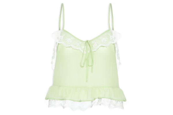 Blusa Feminina com Detalhes em Renda -  Verde