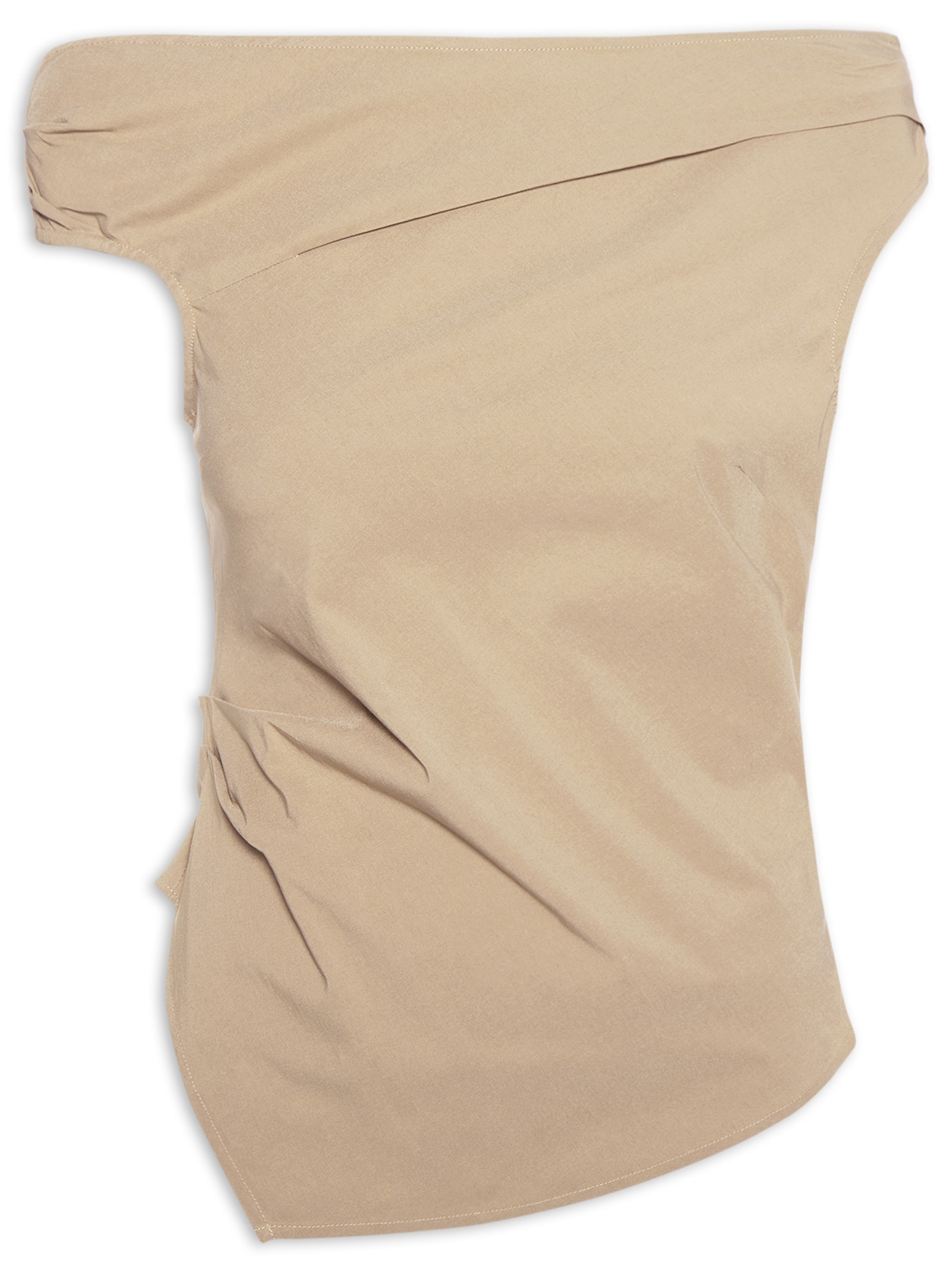 Blusa Feminina Com Drapeados Bege '2Essential