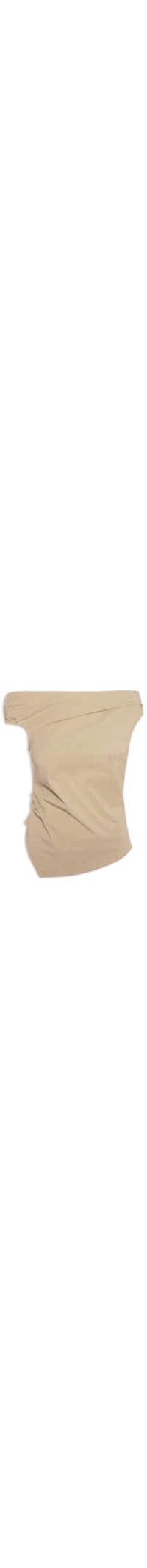 Blusa Feminina Com Drapeados - Bege