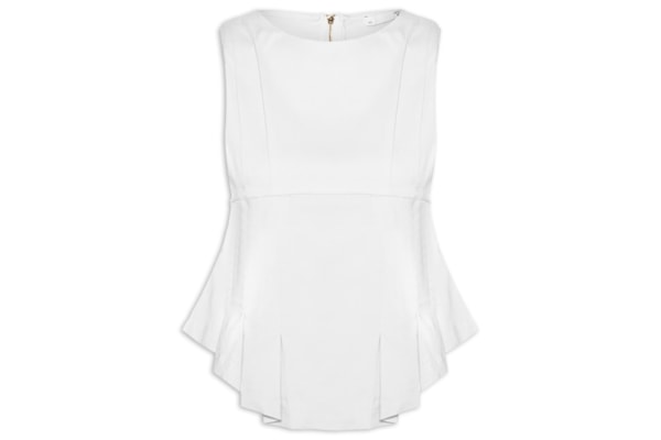 Blusa Feminina Com Drapeados - Branco