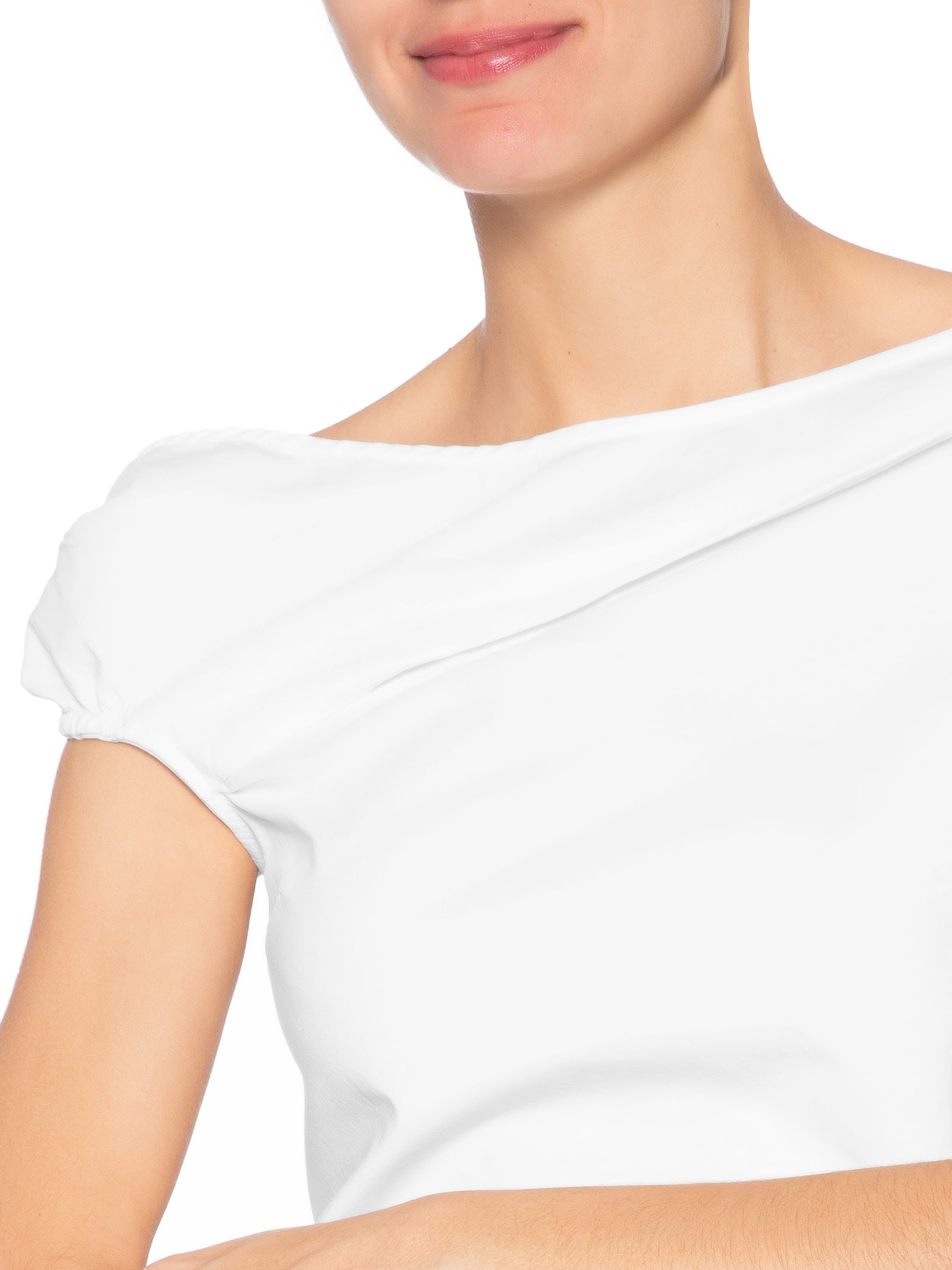Blusa Feminina Com Drapeados Branco '2Essential