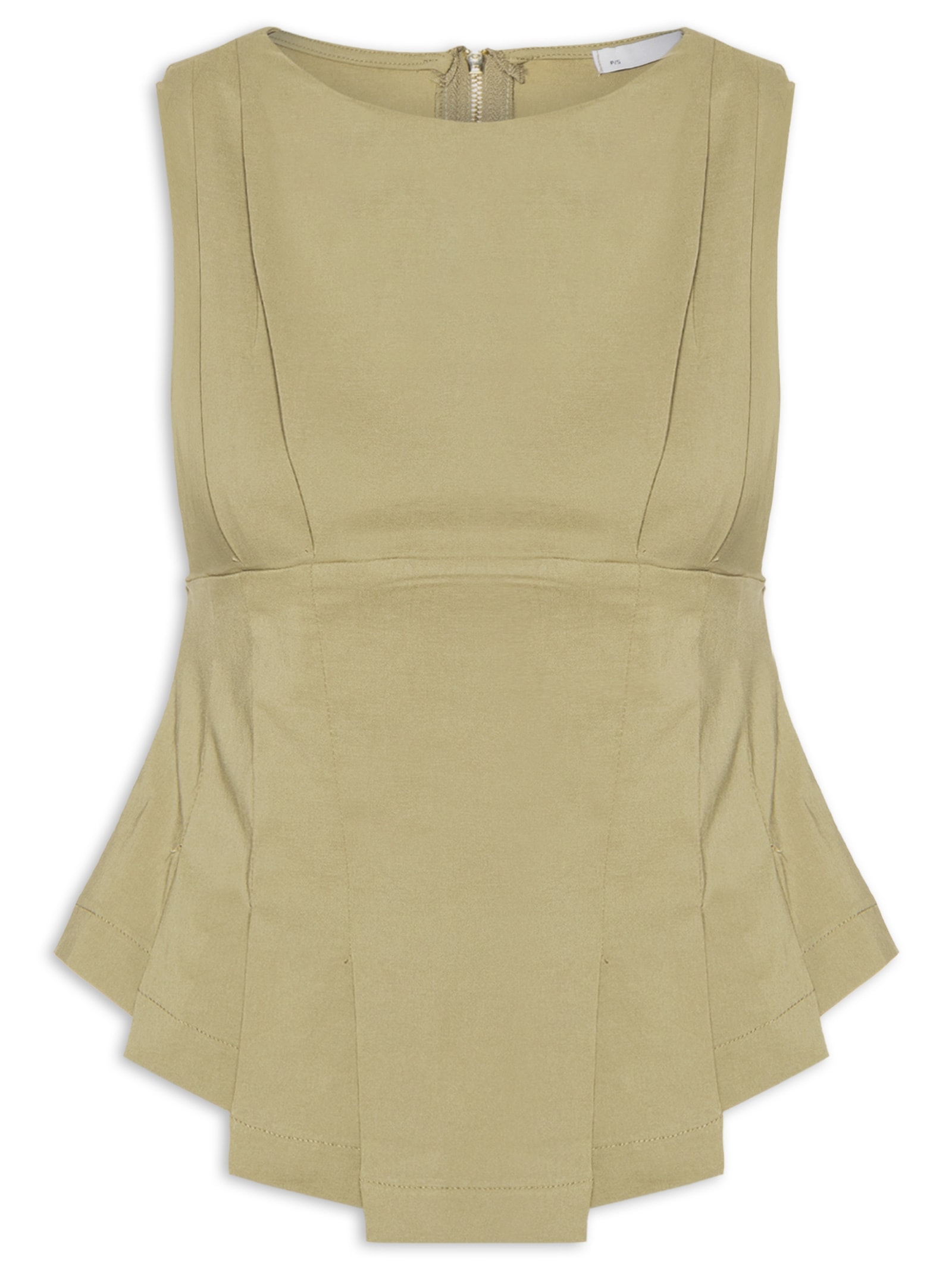 Blusa Feminina Com Drapeados Verde '2Essential