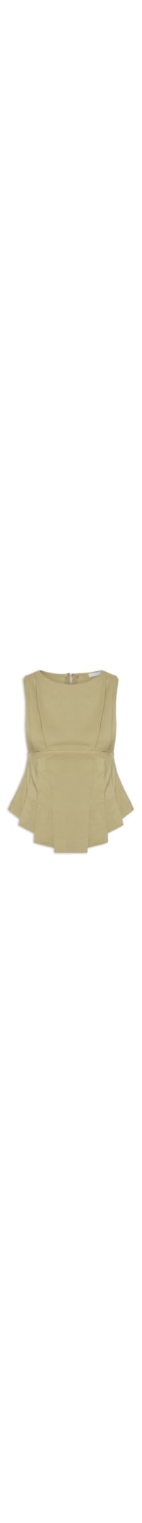 Blusa Feminina Com Drapeados - Verde