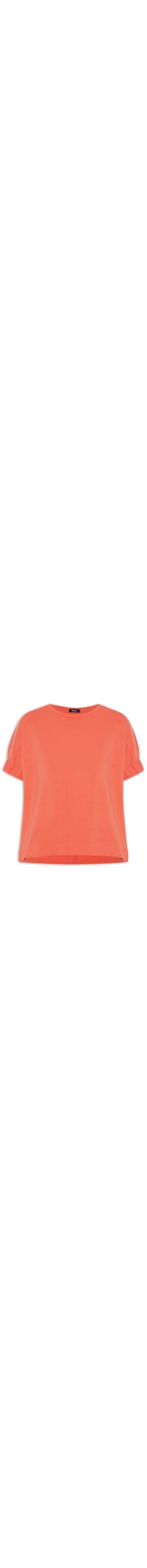 Blusa Feminina Com Elástico Na Manga - Laranja