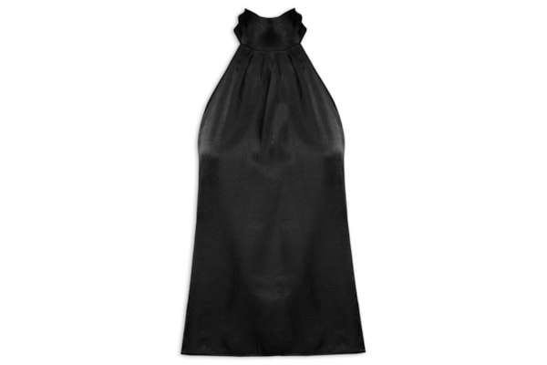 Blusa Feminina com Fecho de Amarração - Preto