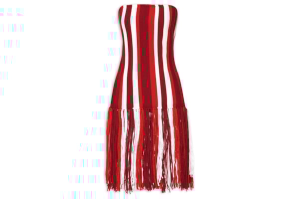 Blusa Feminina Com Franjas Em Tricot - Vermelho