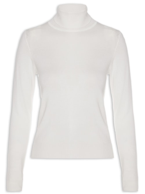 Blusa Feminina Com Gola - Off White