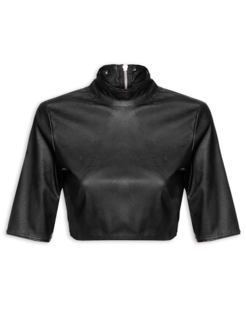 Blusa Feminina Com Gola – Preto