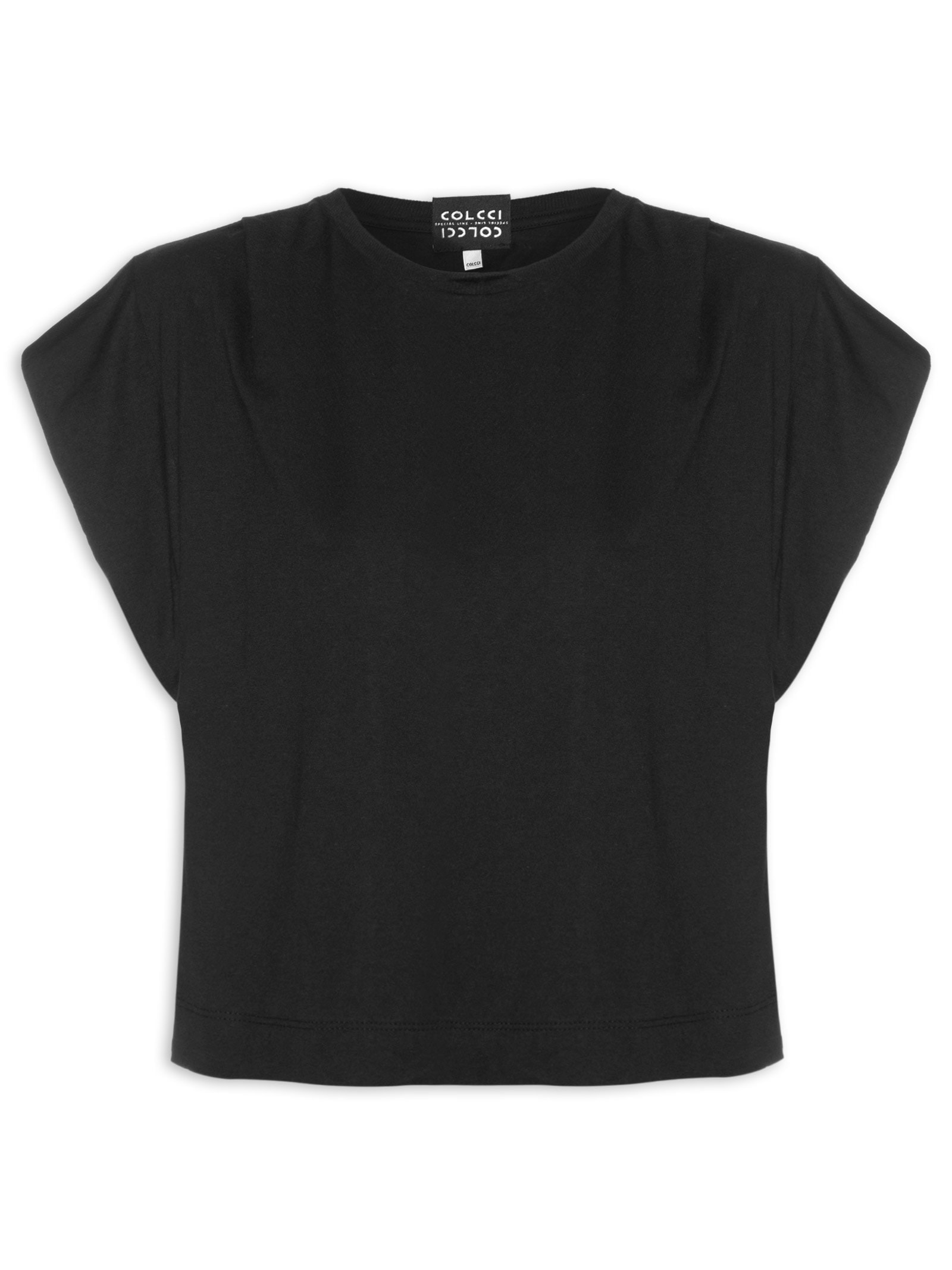Blusa Feminina Com Pregas Preto Colcci