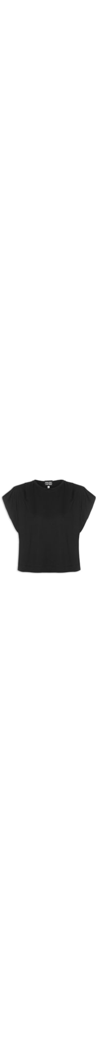 Blusa Feminina Com Pregas - Preto