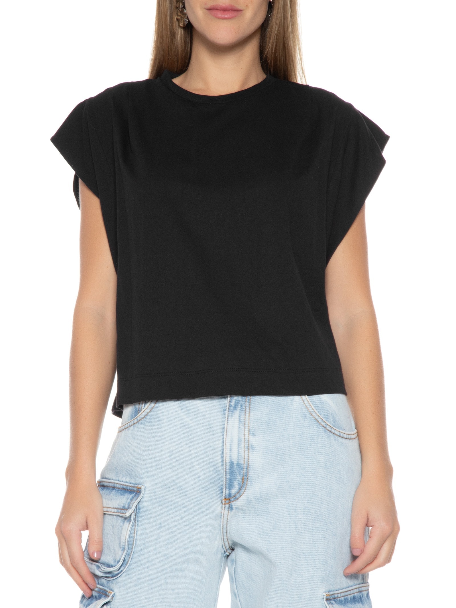 Blusa Feminina Com Pregas Preto Colcci