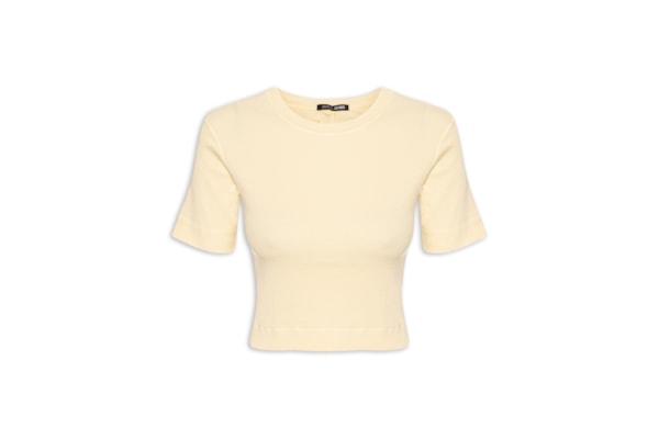 Blusa Feminina Com Recorte Costas - Amarelo