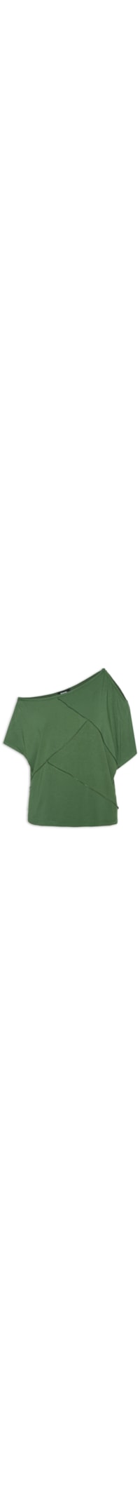 Blusa Feminina Com Recortes Frontais - Verde
