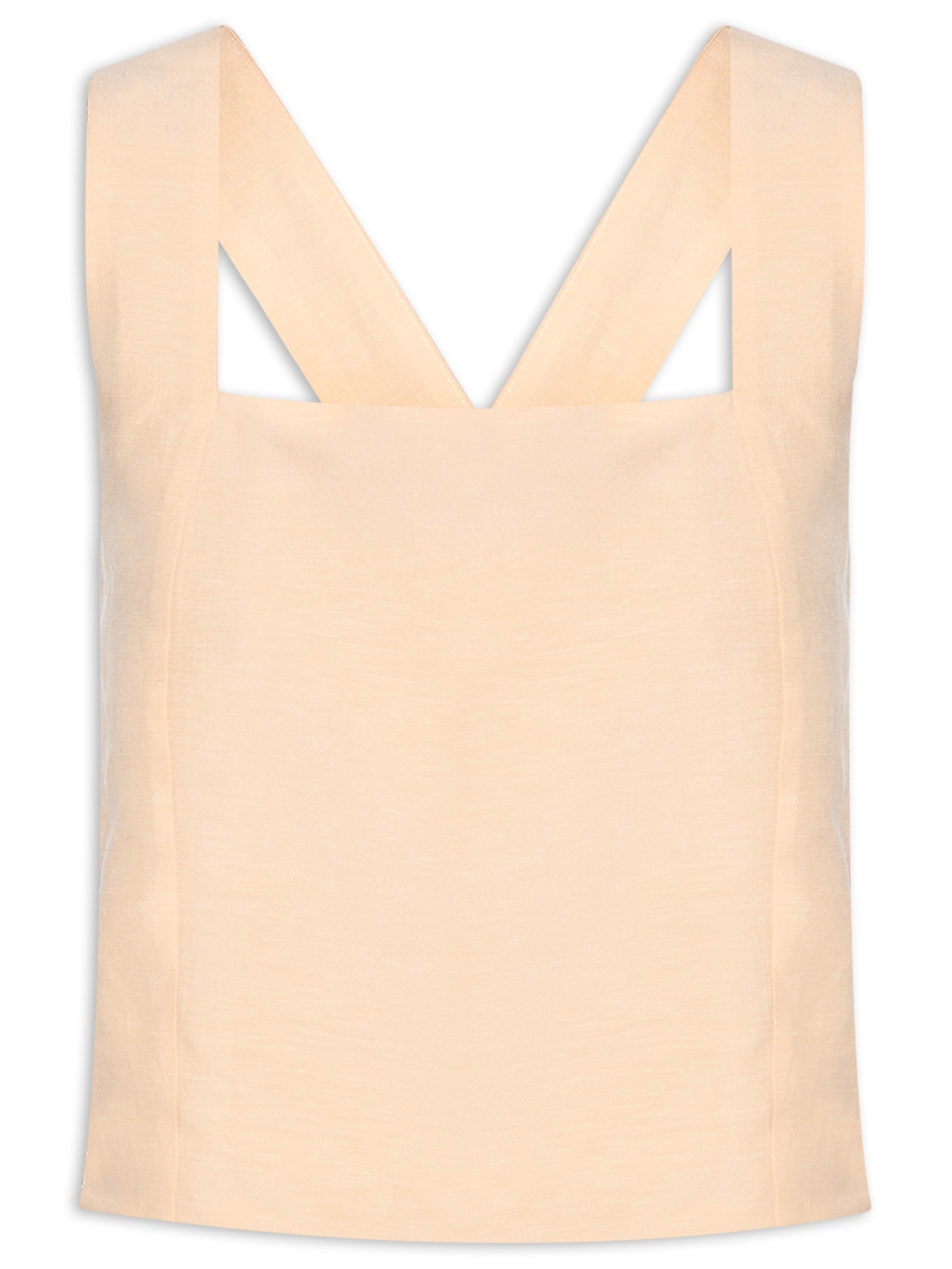 Blusa Feminina Com Transpasse Nas Costas Amarelo Basiq