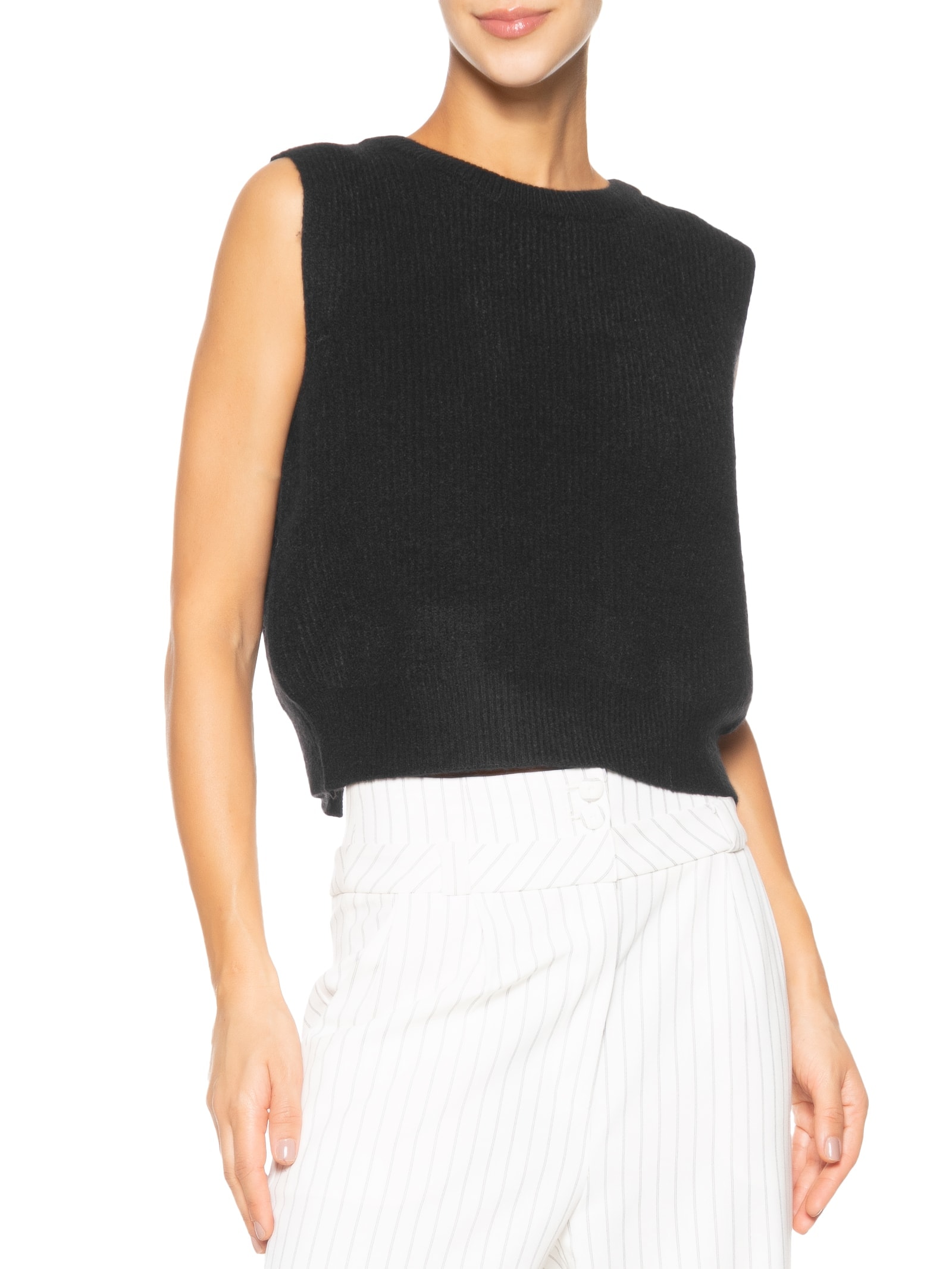 Blusa Feminina Com Transpasse Nas Costas Preto '2Essential