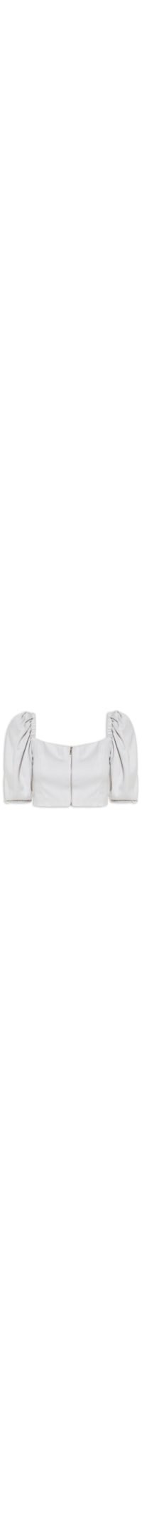 Blusa Feminina Com Zíper Fontal - Cinza