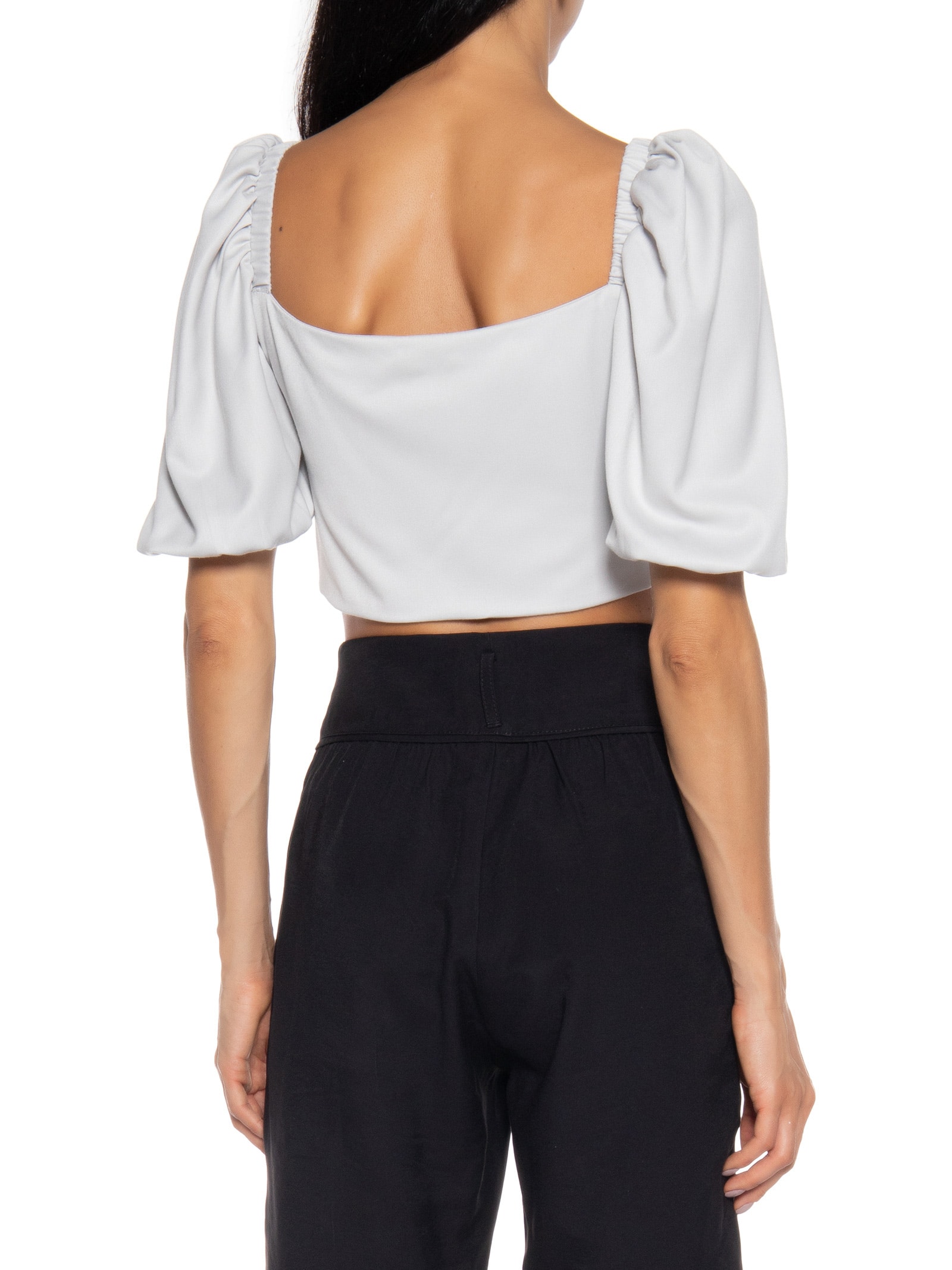 Blusa Feminina Com Zíper Fontal Cinza Basiq