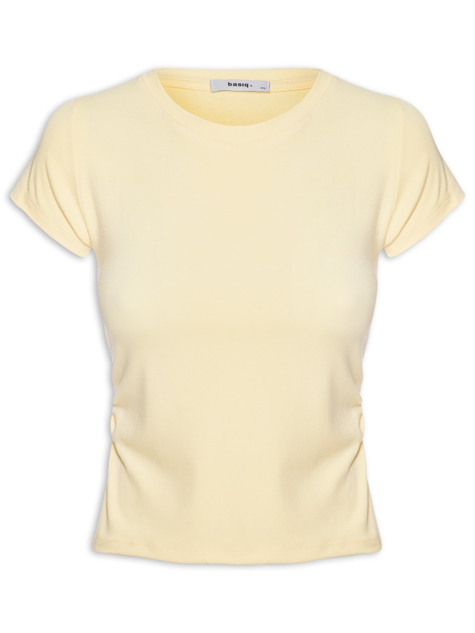 Blusa Feminina Comfy Justa Ao Corpo Amarelo Basiq