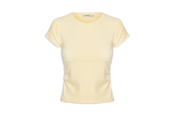 Blusa Feminina Comfy Justa Ao Corpo - Amarelo