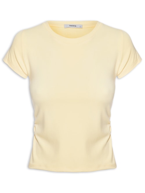 Blusa Feminina Comfy Justa Ao Corpo – Amarelo