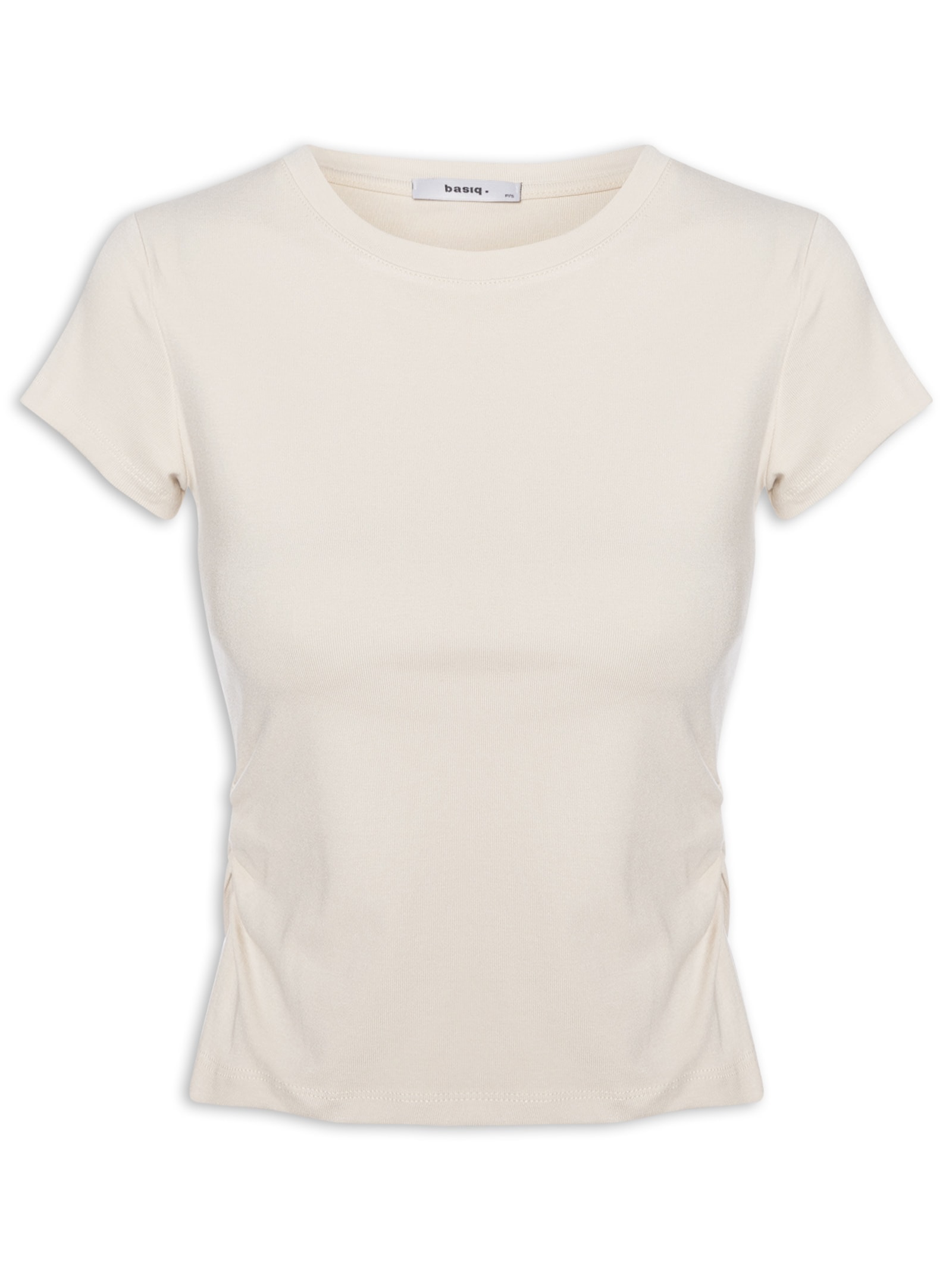 Blusa Feminina Comfy Justa Ao Corpo Bege Basiq