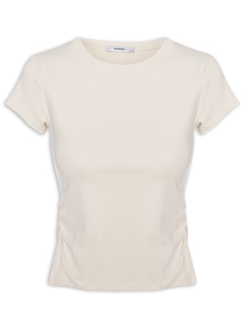 Blusa Feminina Comfy Justa Ao Corpo – Bege