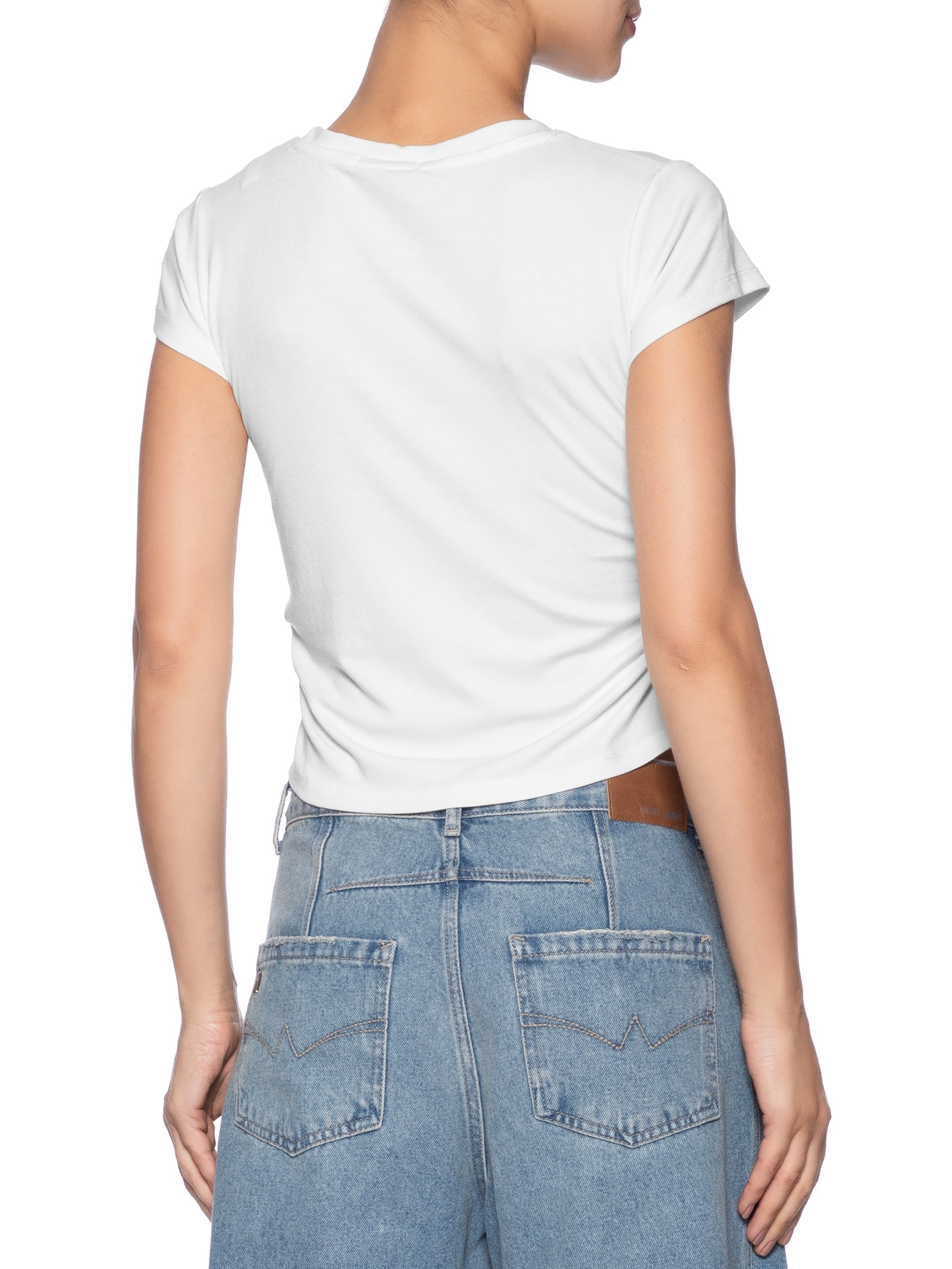 Blusa Feminina Comfy Justa Ao Corpo Branco Basiq