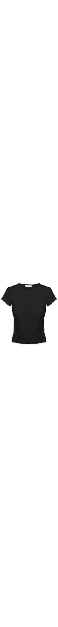 Blusa Feminina Comfy Justa Ao Corpo - Preto