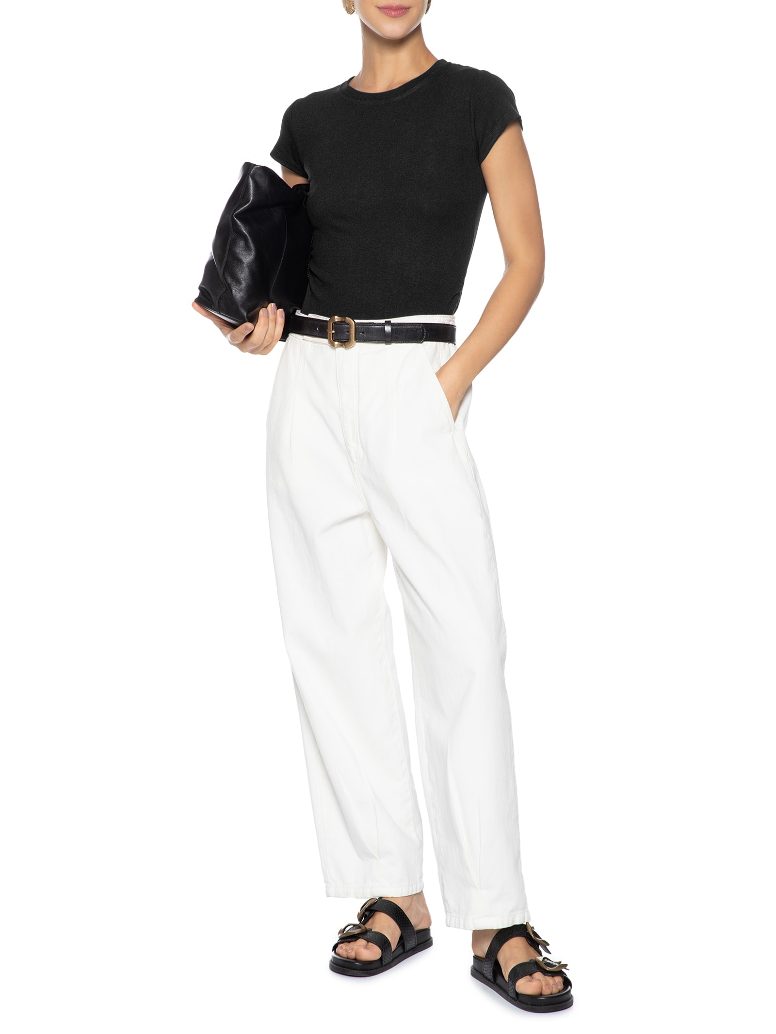 Blusa Feminina Comfy Justa Ao Corpo Preto Basiq