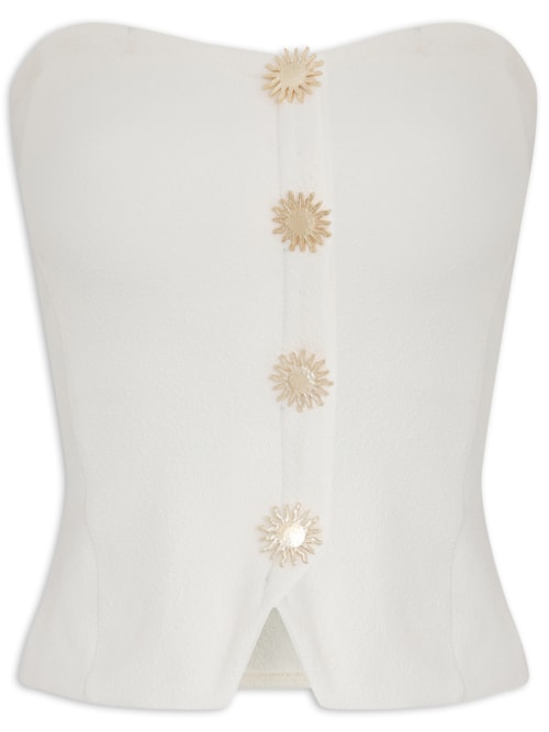 Blusa Feminina Corselet Lunar – Branco