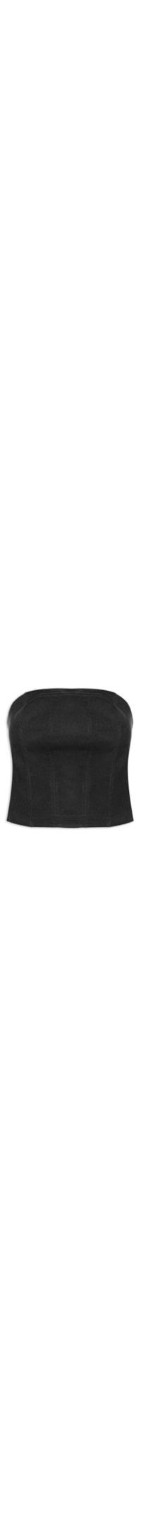 Blusa Feminina Corselet Pesponto - Preto