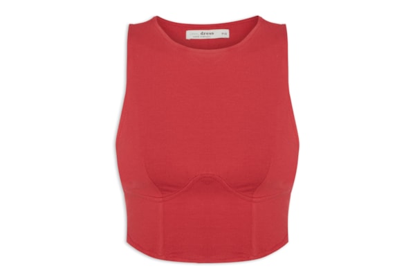 Blusa Feminina Corselet - Vermelho
