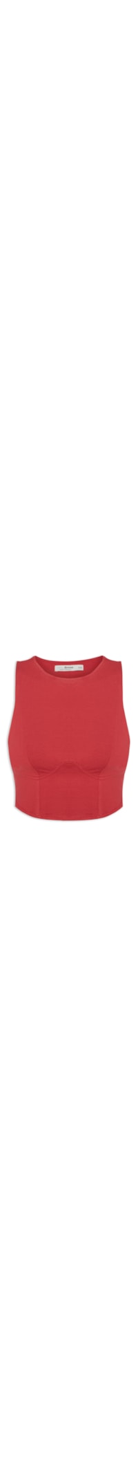 Blusa Feminina Corselet - Vermelho