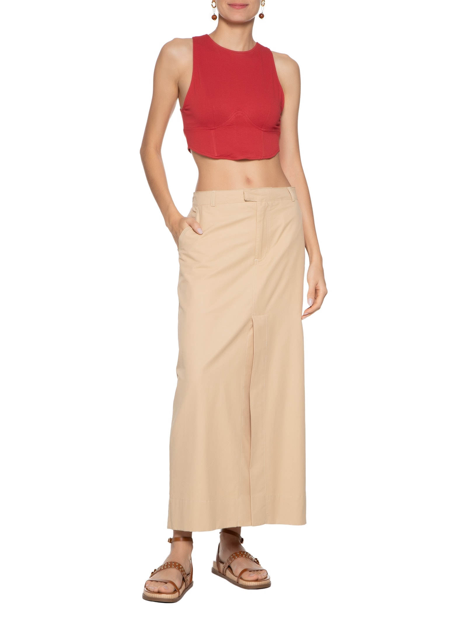 Blusa Feminina Corselet Vermelho Dress To