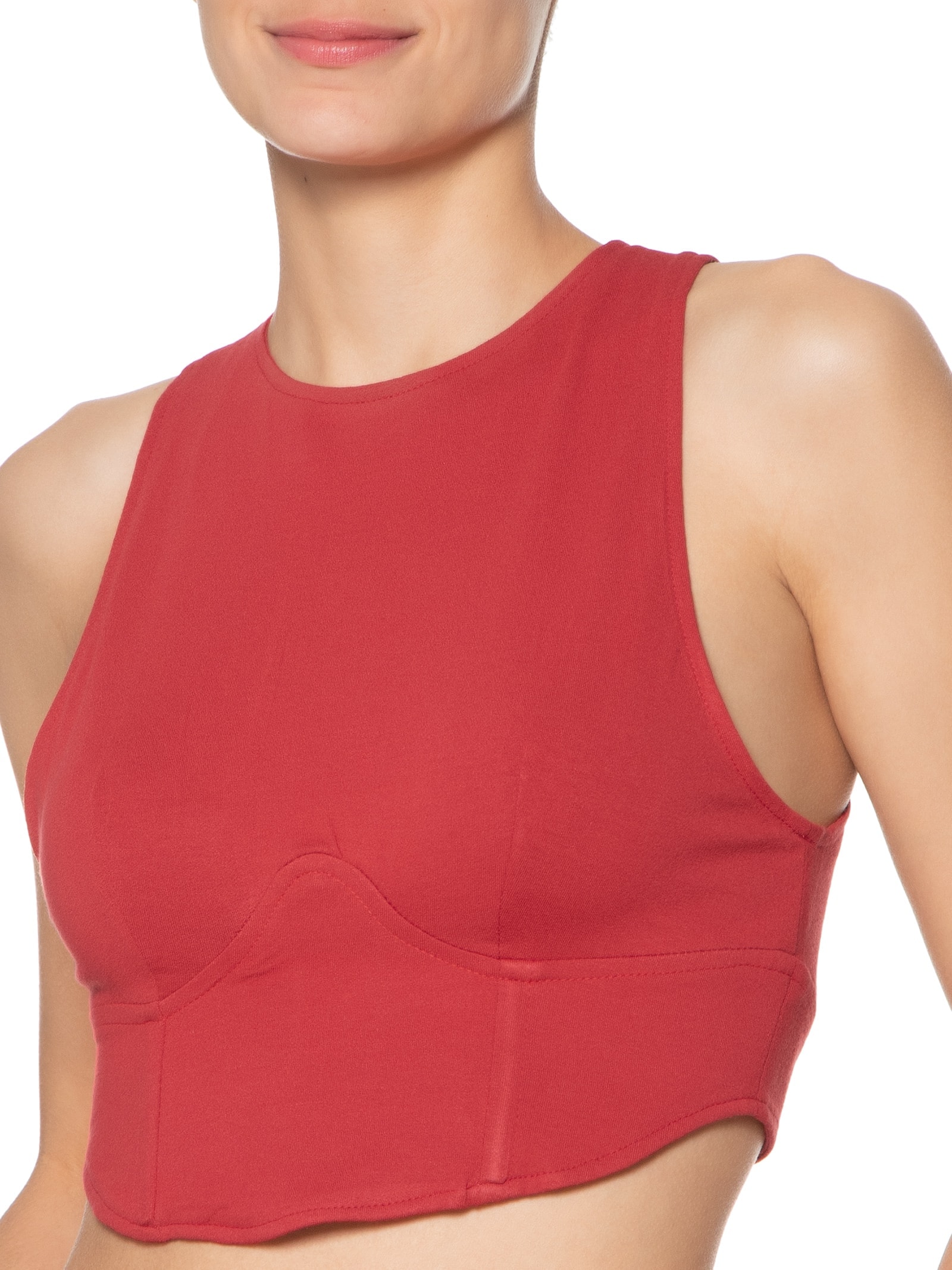 Blusa Feminina Corselet Vermelho Dress To