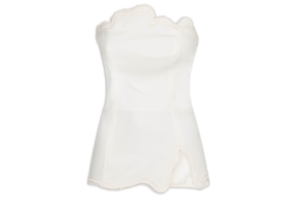 Blusa Feminina Corset Alongada - Branco