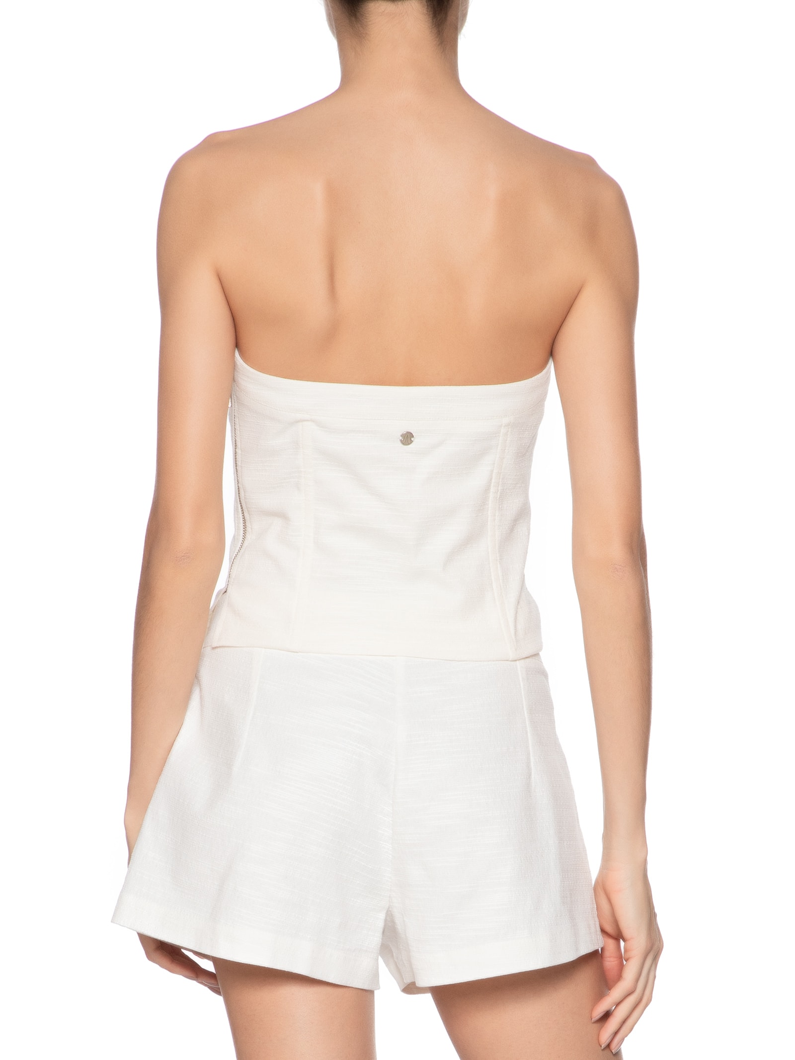 Blusa Feminina Corset Atoalhada Branco Animale Jeans