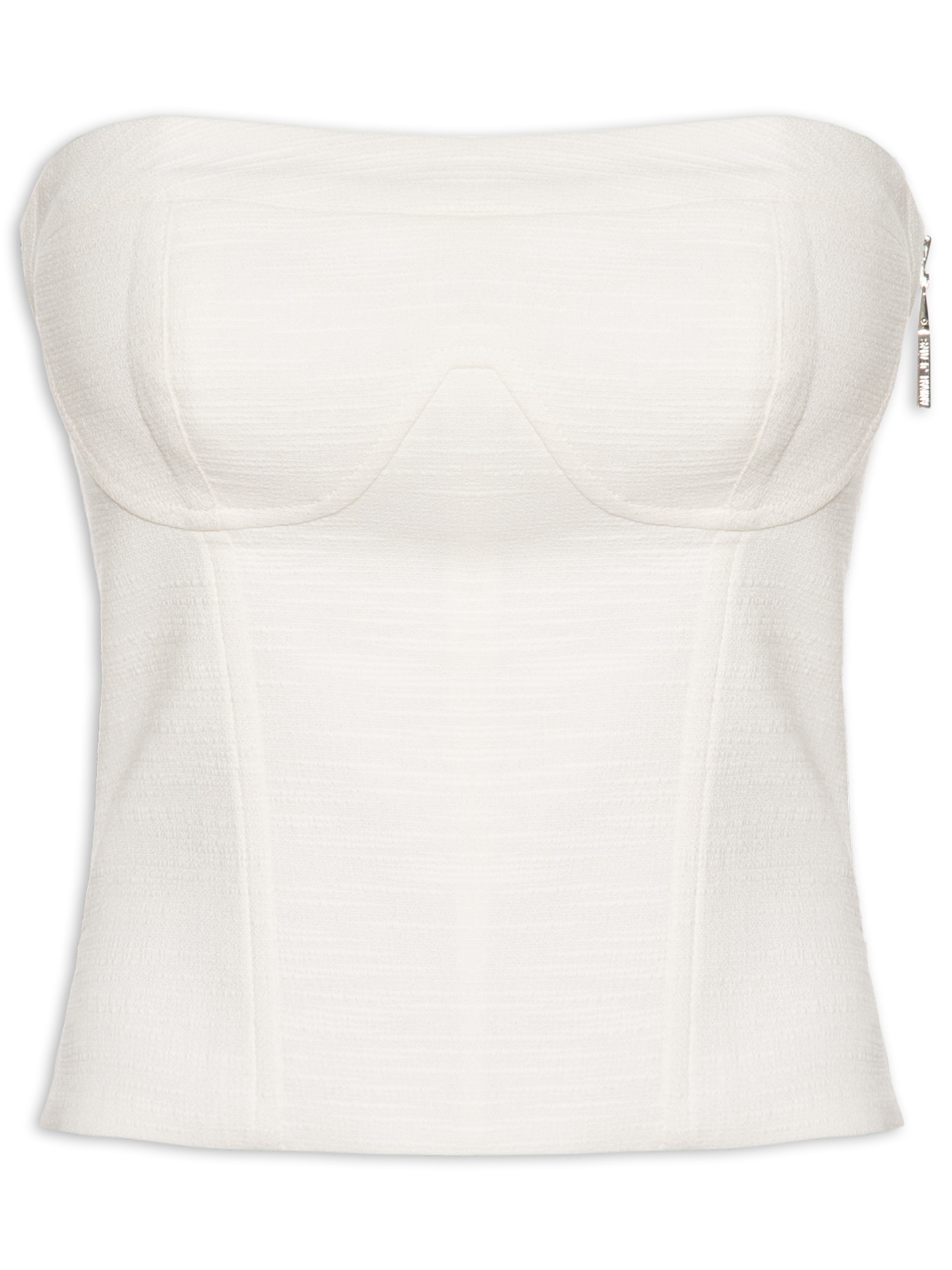 Blusa Feminina Corset Atoalhada Branco Animale Jeans