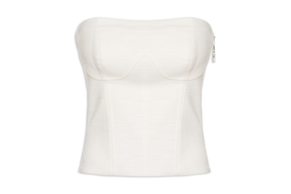Blusa Feminina Corset Atoalhada - Branco