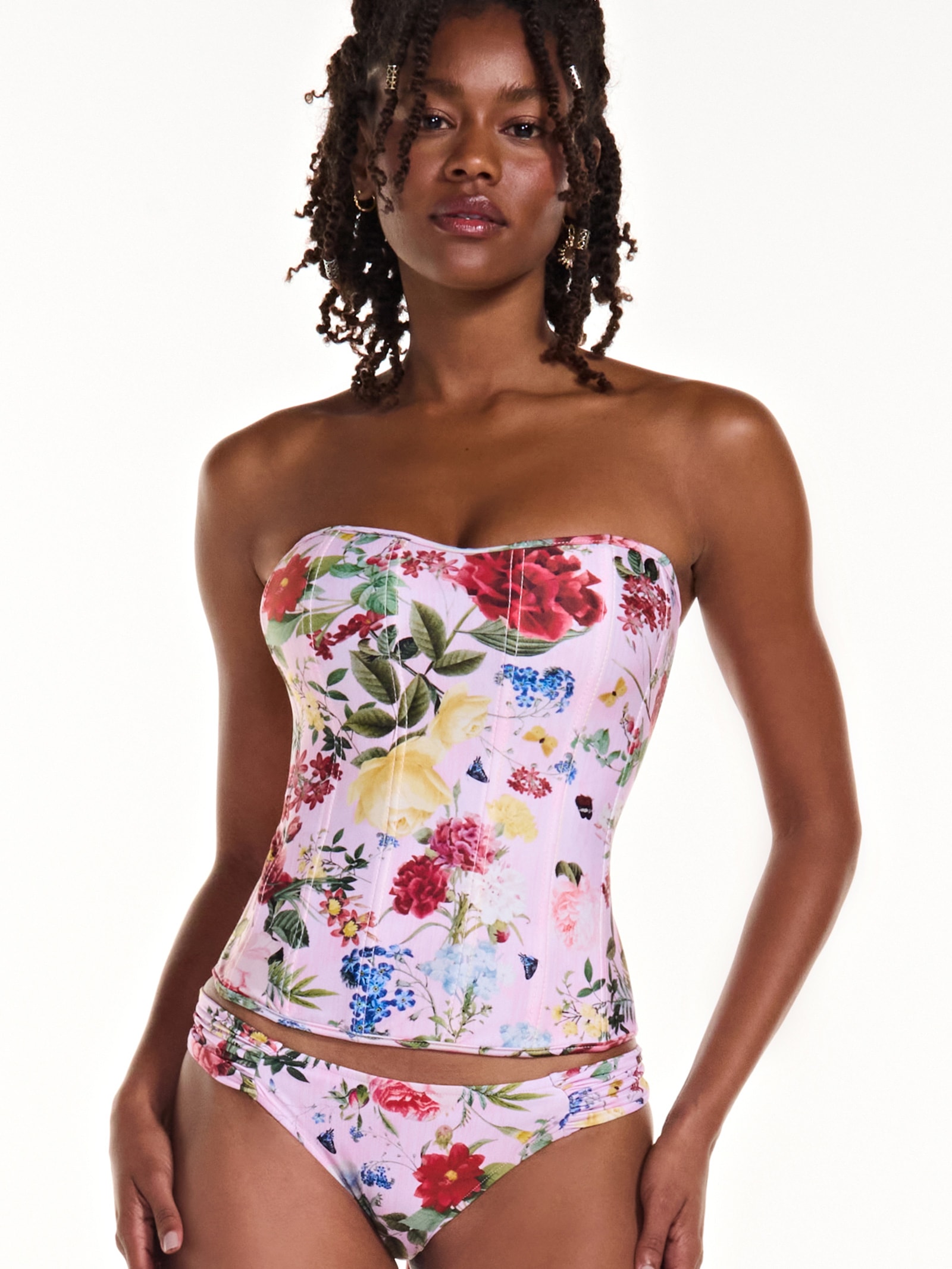 Triya - Blusa Feminina Corset Jolie - Rosa