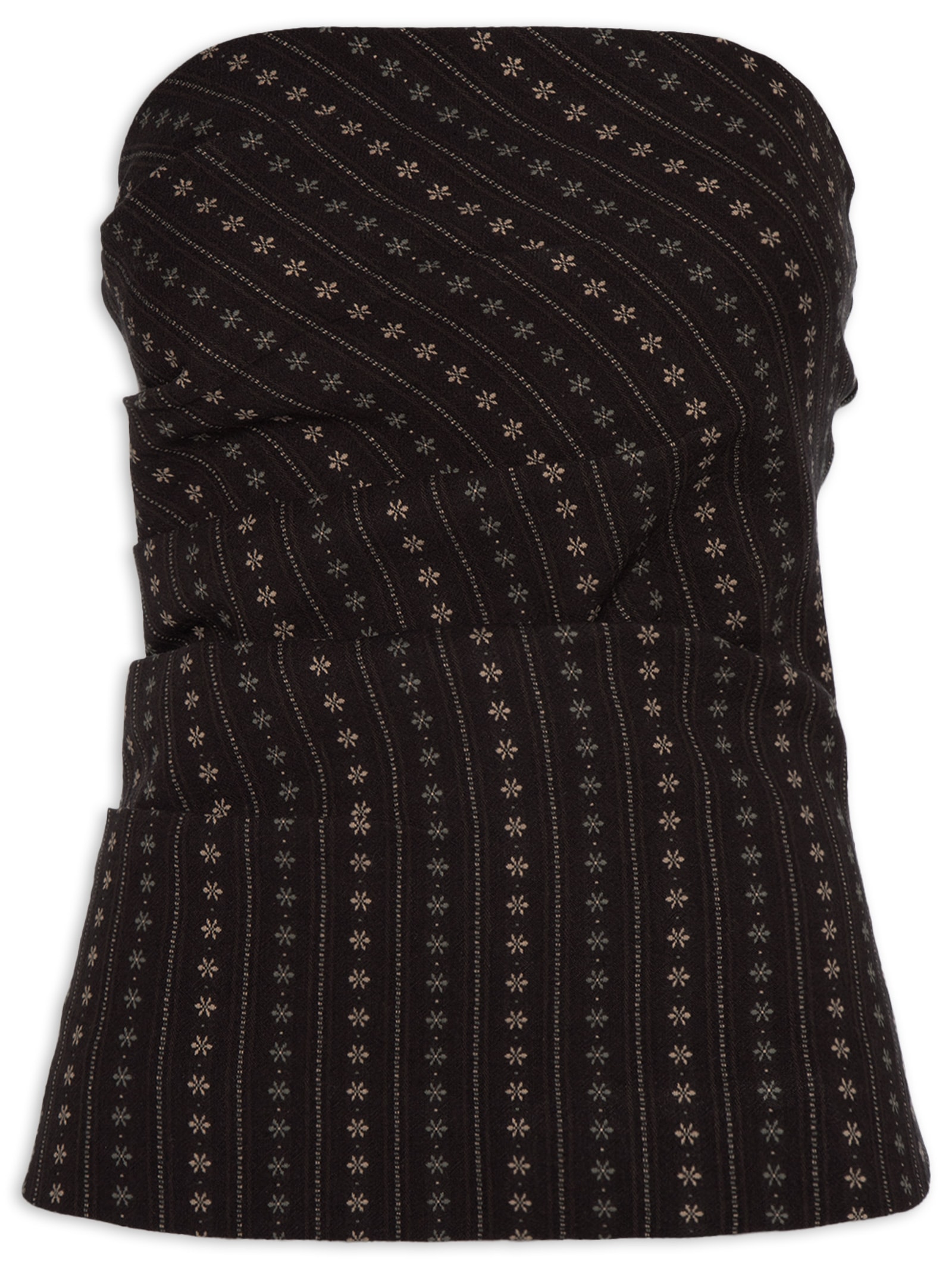Blusa Feminina Corset Sem Alça Marrom My Favorite