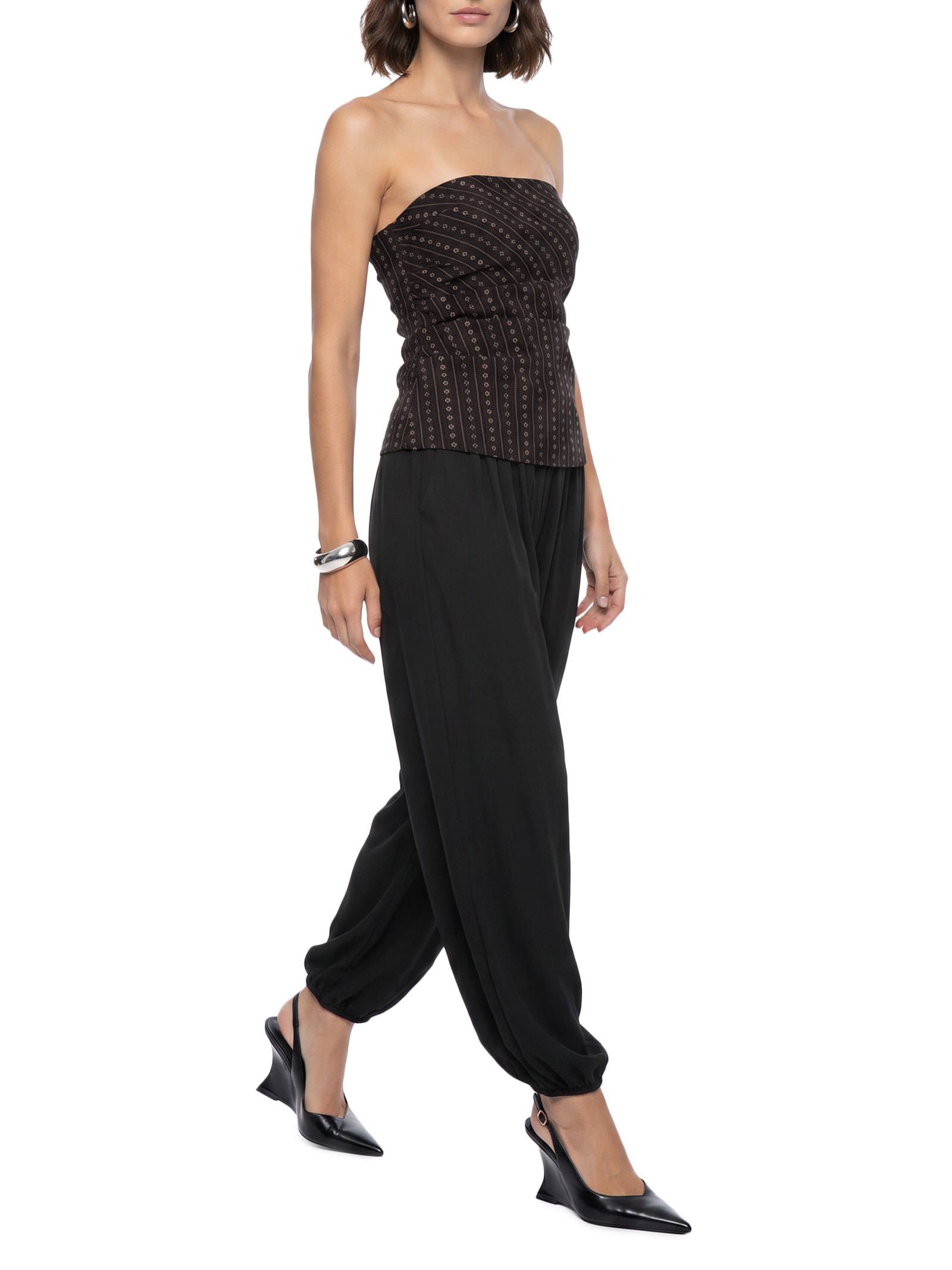 Blusa Feminina Corset Sem Alça Marrom My Favorite