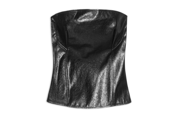Blusa Feminina Corset Sem Alças - Preto