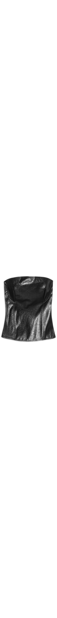 Blusa Feminina Corset Sem Alças - Preto