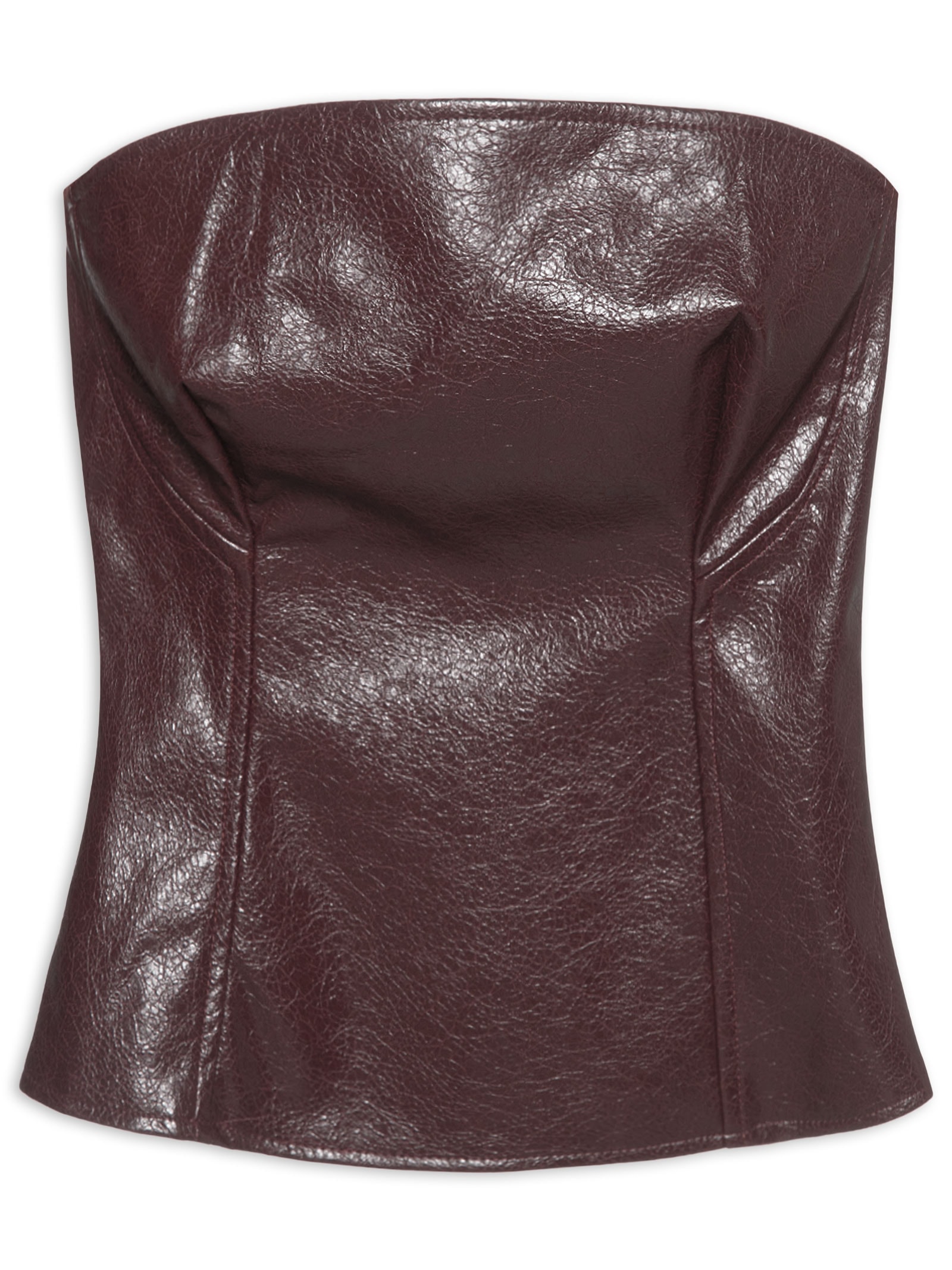 Blusa Feminina Corset Sem Alças Vermelho Lança Perfume